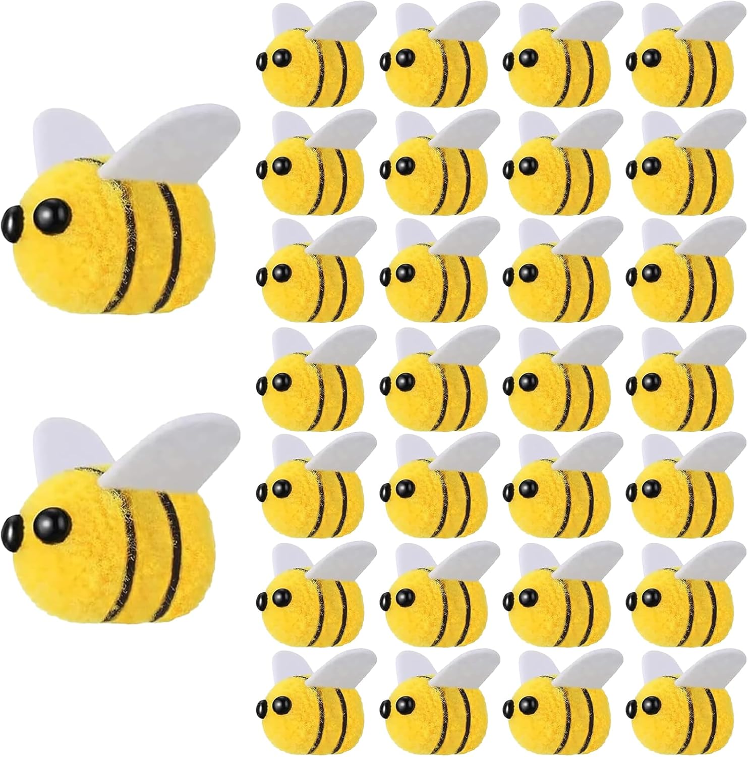 Home Decor Ikea - 20Pcs Bee Pompom Hair Ball Polyester