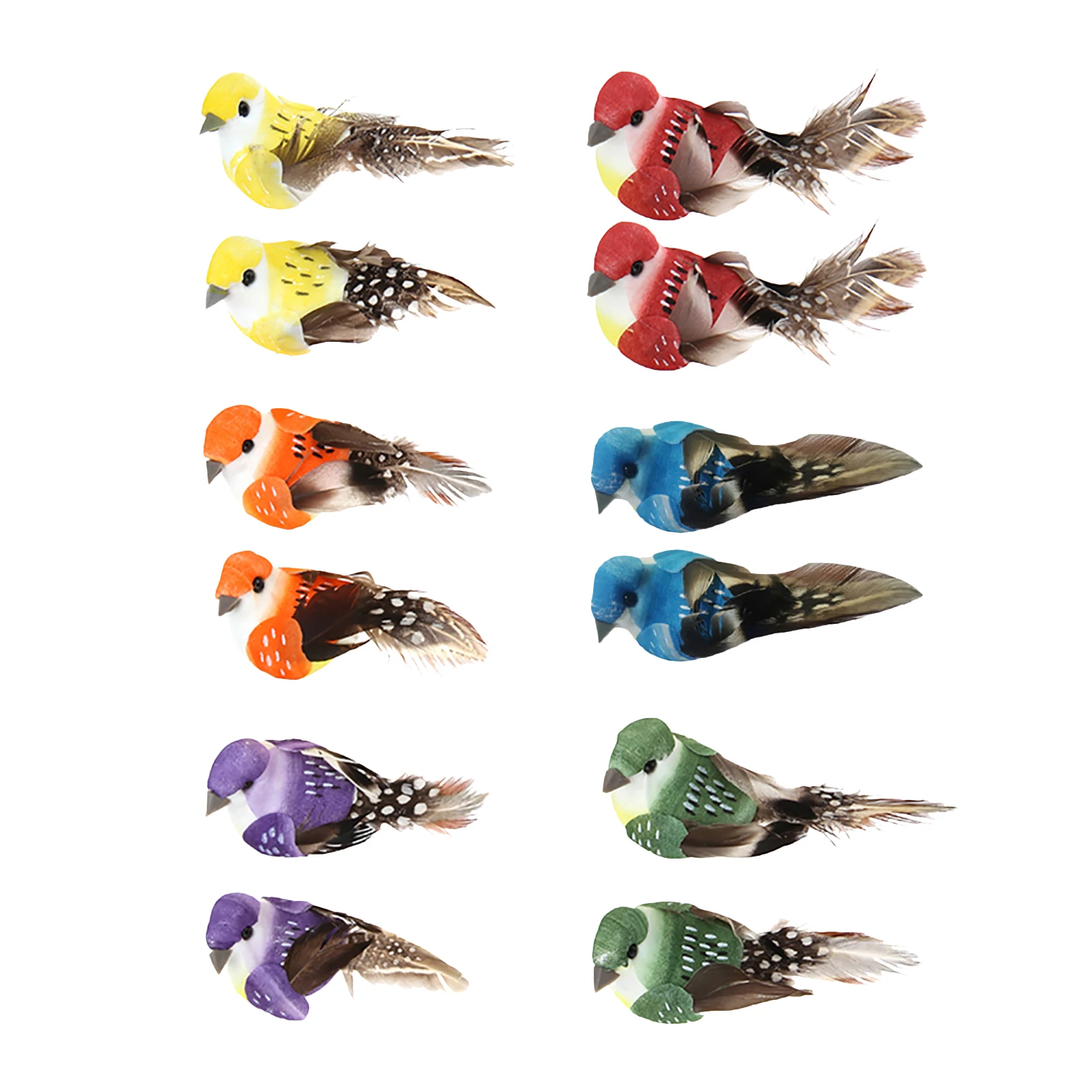 12pcs Set Artificial Birds Fak - đánh giá và giá Home Decor Ikea