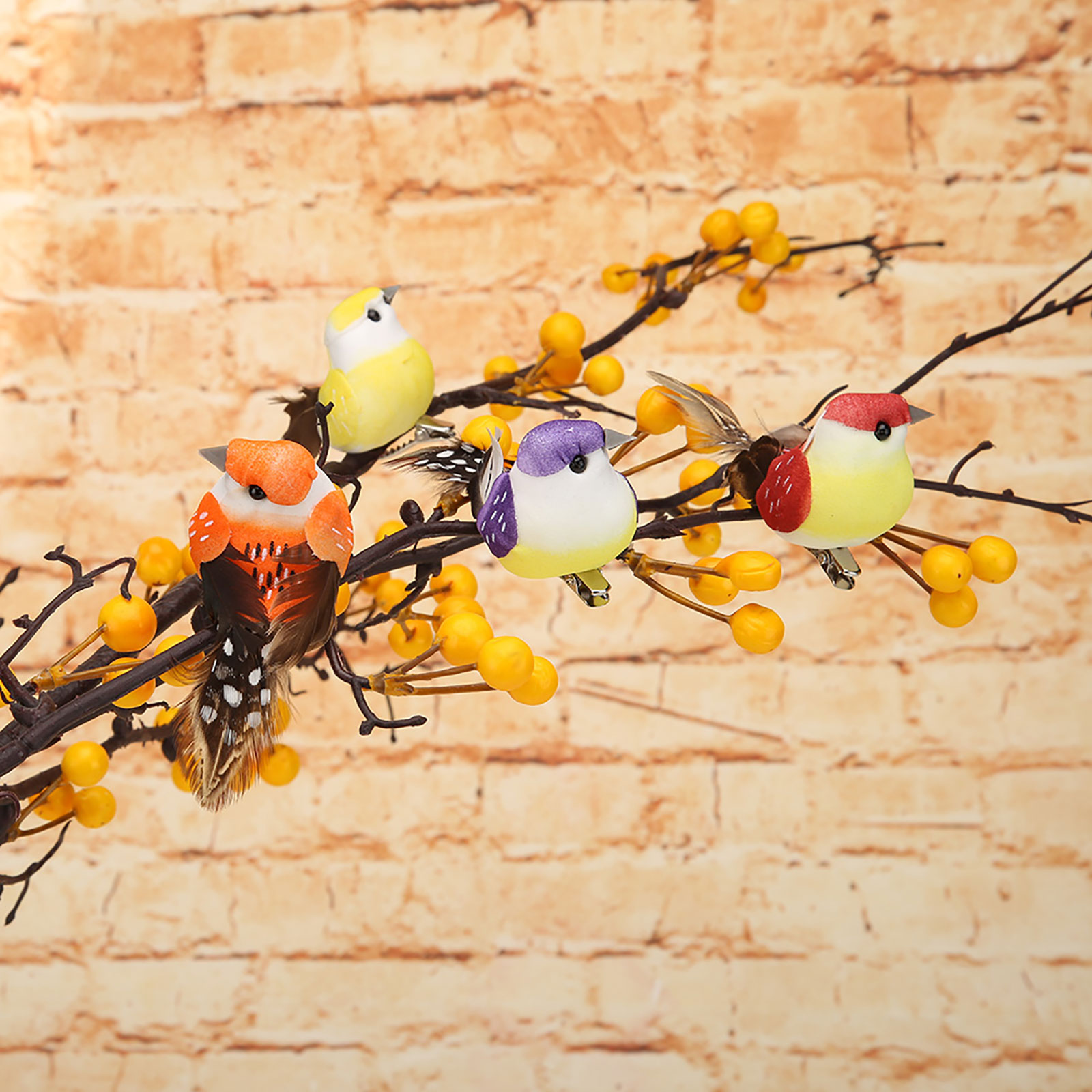 12pcs Set Artificial Birds Fak - đánh giá và giá Home Decor Ikea