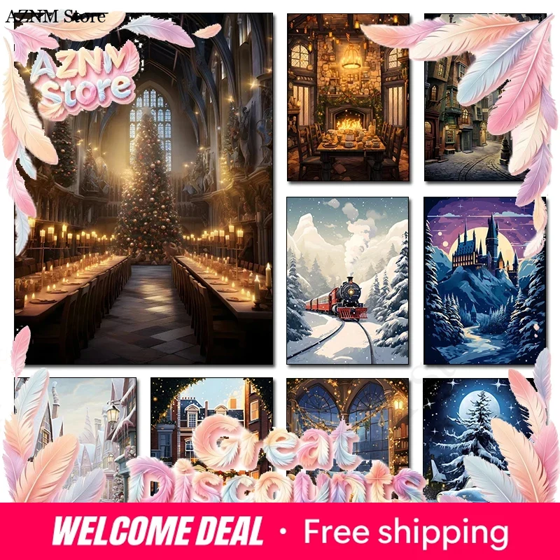 Christmas Magic School Castle  - đánh giá và giá Home Decor Express