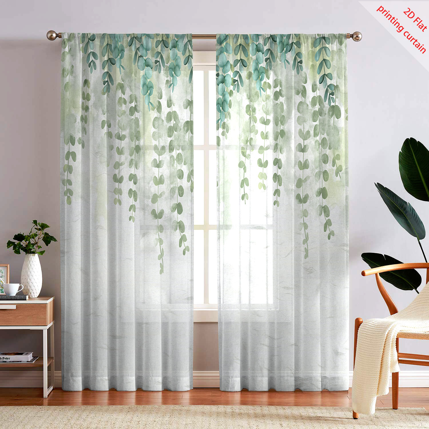 Printed transparent gauze curt - đánh giá và giá Home Decor Youtube