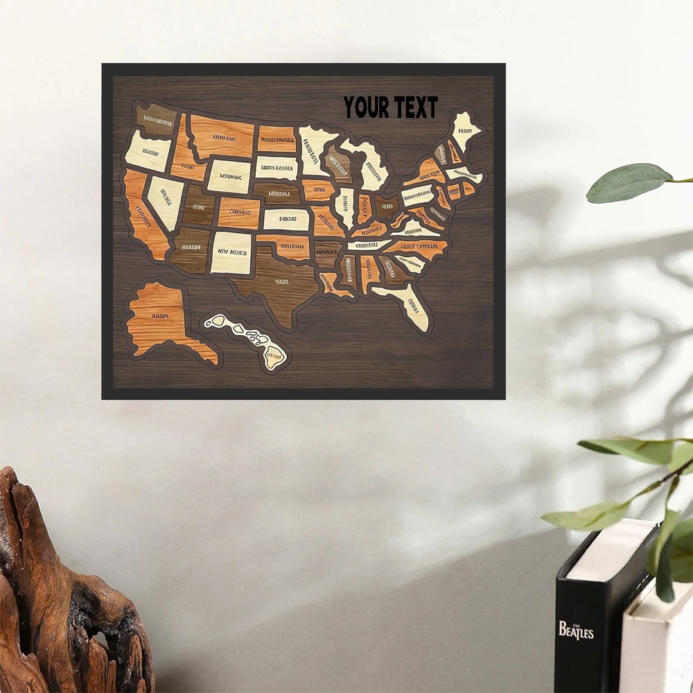 Customizable Wooden USA Travel - đánh giá và giá Home Decor Usa