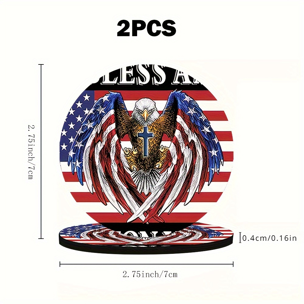 2-Pack USA Flag & Patriotic Bi - đánh giá và giá Home Decor Usa