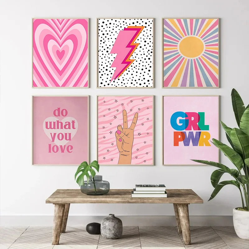 Abstract Pink Lightning Gradie - đánh giá và giá Home Decor Lovely Home