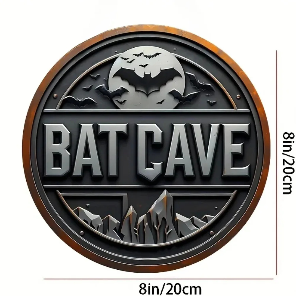 Vintage Batcave Metal Sign - 8 - đánh giá và giá Home Decor Outside