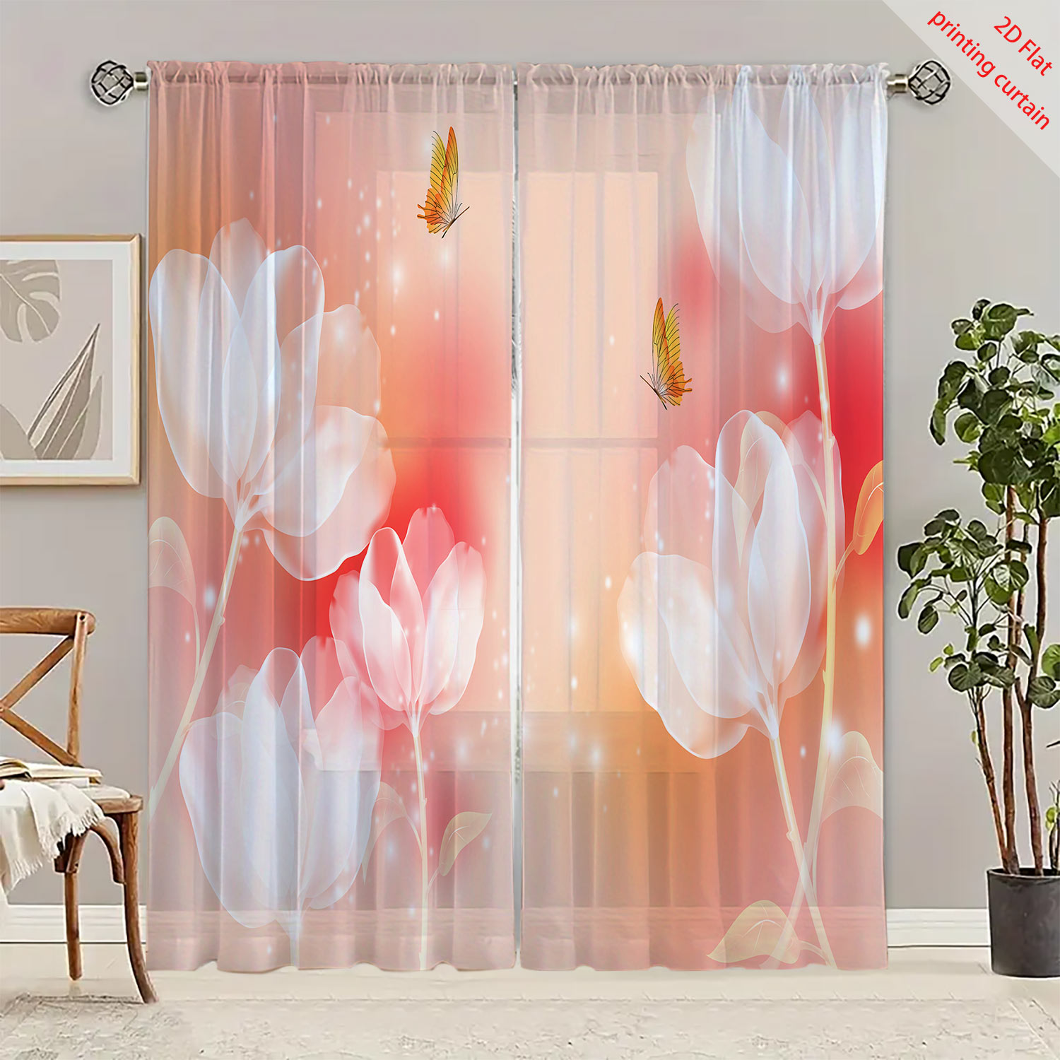 Purple Flower Printed Transpar - đánh giá và giá Home Decor Youtube