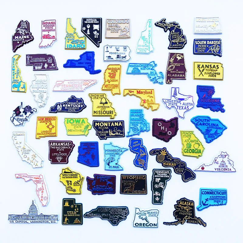 U.S. States Refrigerator Magne - đánh giá và giá Home Decor Usa