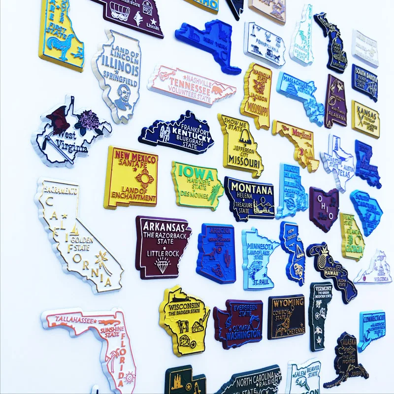 U.S. States Refrigerator Magne - đánh giá và giá Home Decor Usa