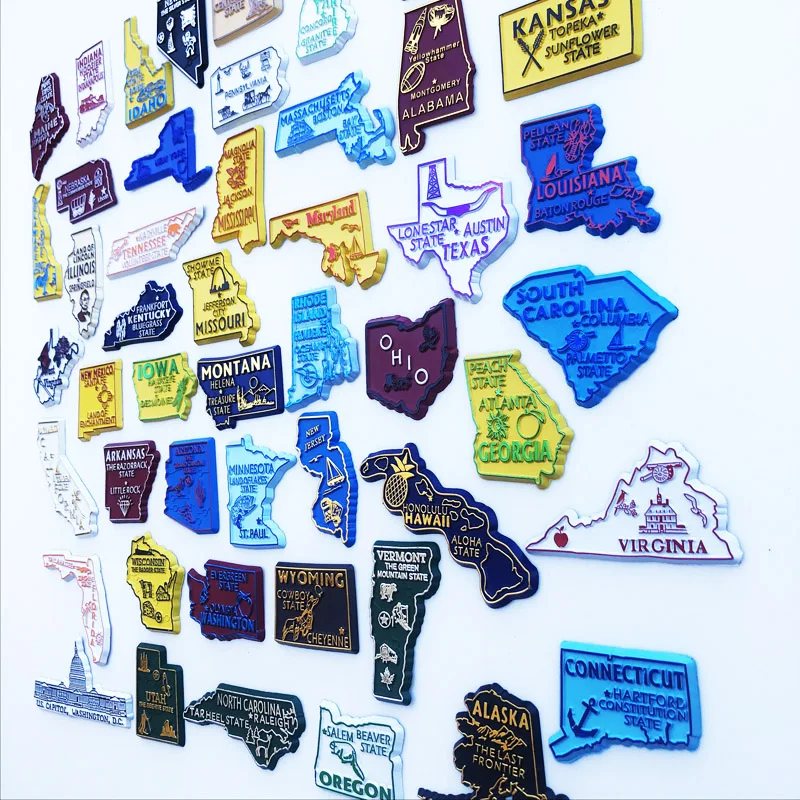 U.S. States Refrigerator Magne - đánh giá và giá Home Decor Usa
