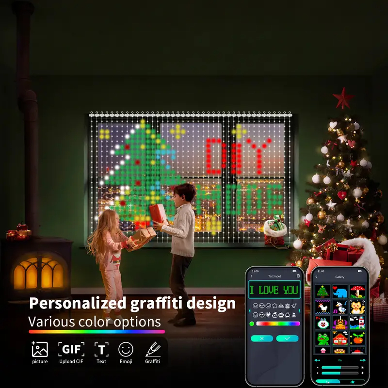 Smart RGB Pixel Curtain Lights - đánh giá và giá Home Decor App