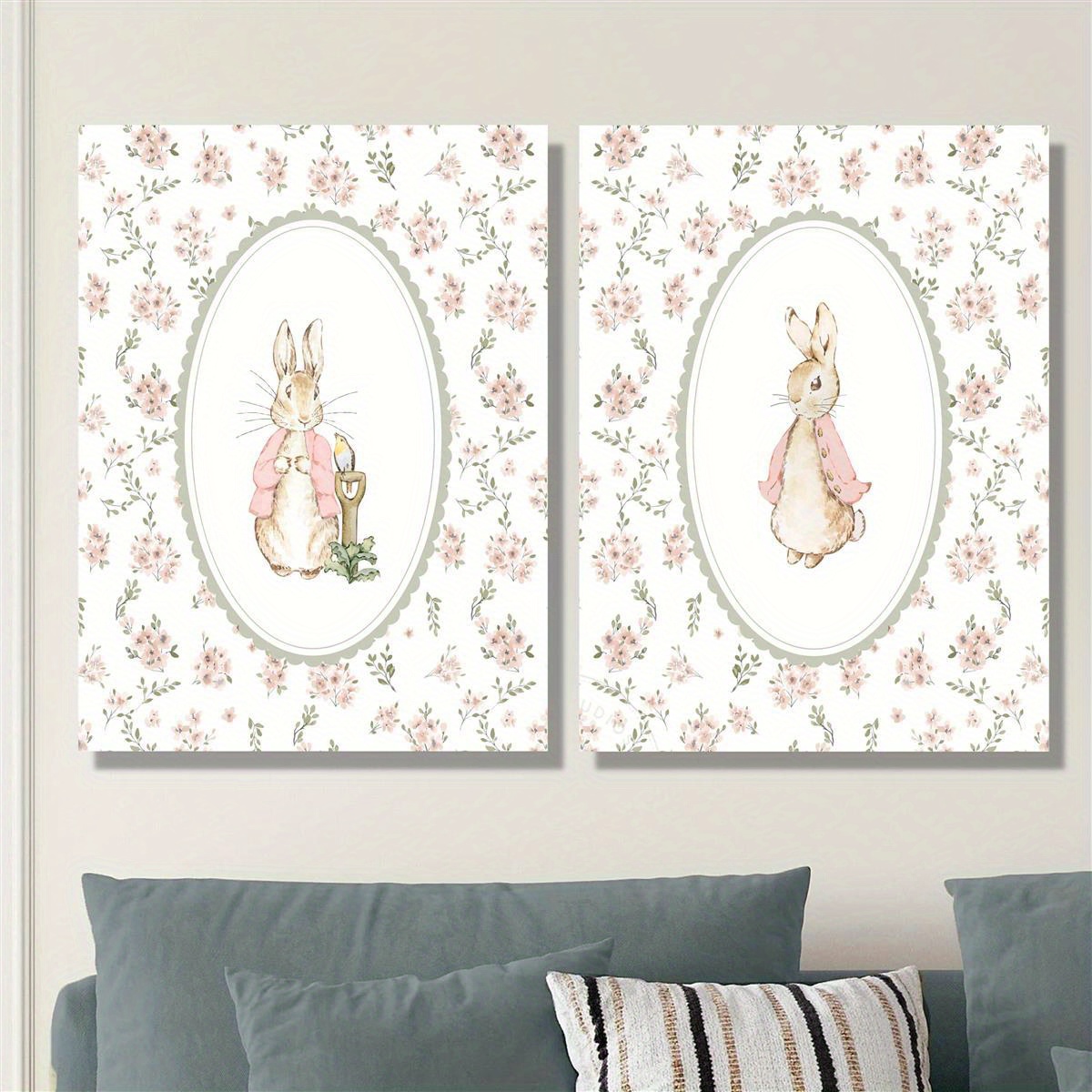 2pcs Retro Easter Rabbit Canva - đánh giá và giá Home Decor Youtube