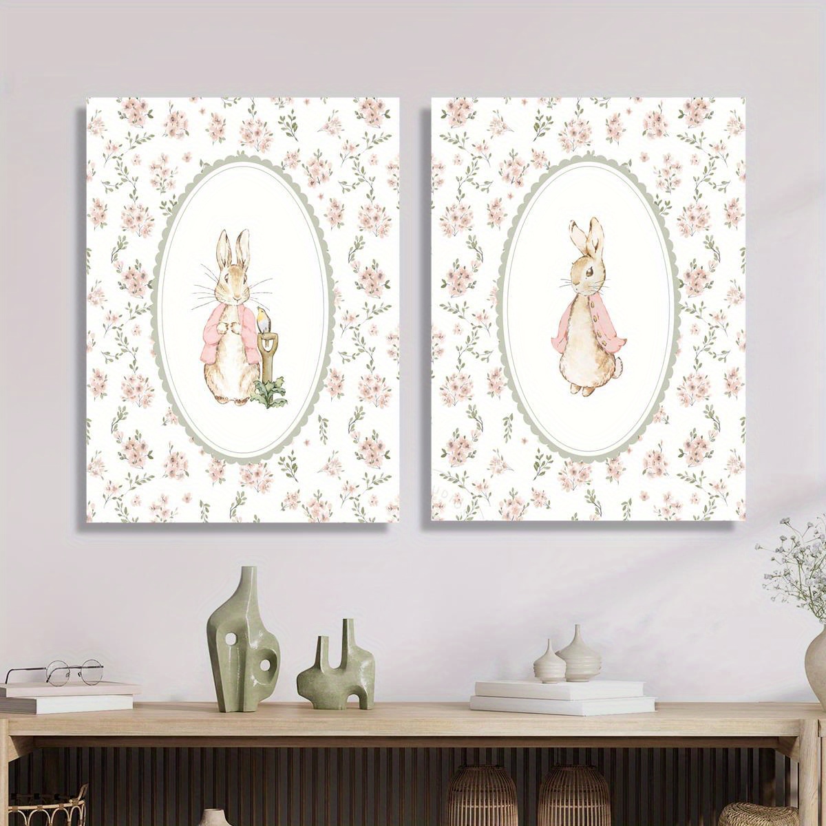2pcs Retro Easter Rabbit Canva - đánh giá và giá Home Decor Youtube