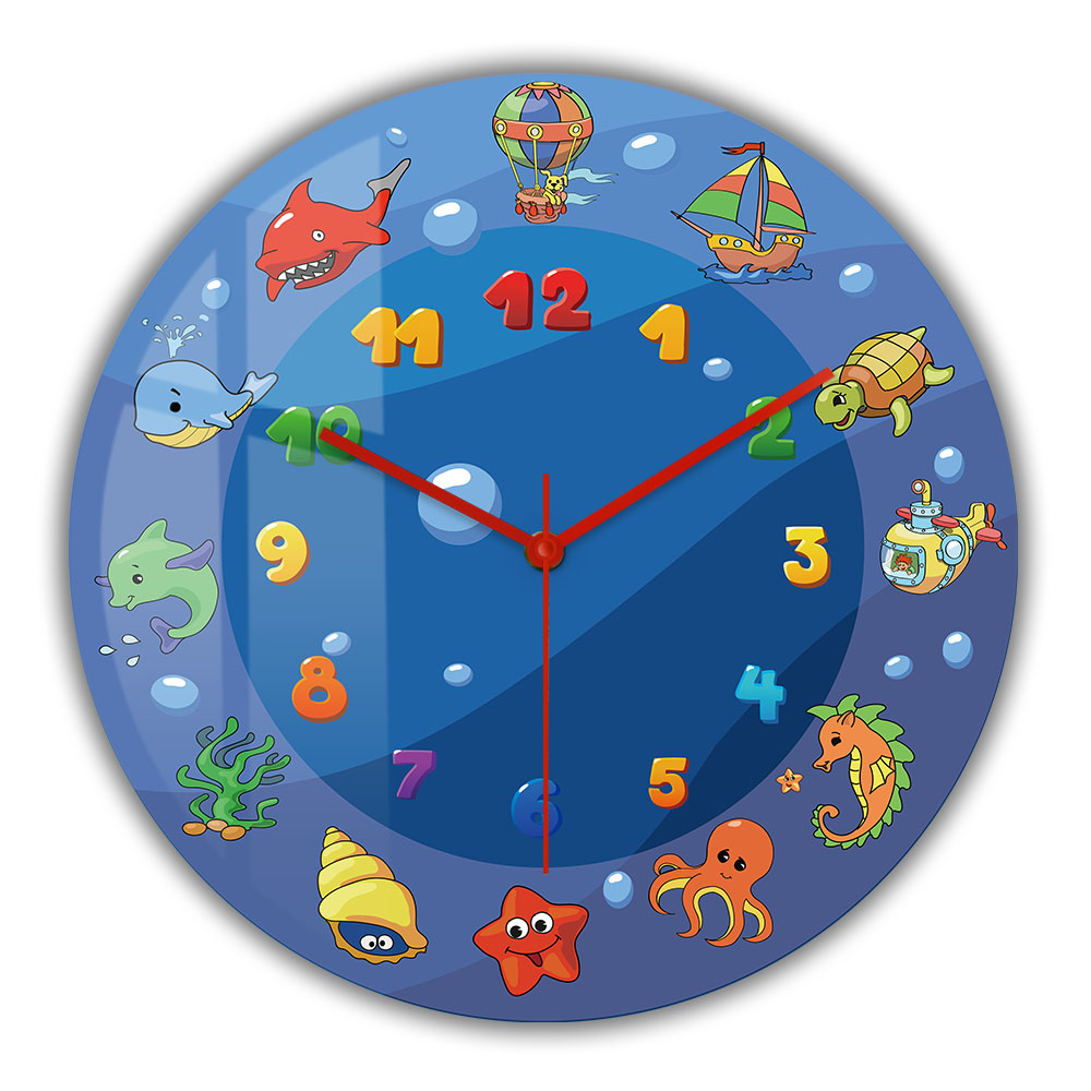 Cartoon Sea Animals Blue Wall  - đánh giá và giá Home Decor Under 300