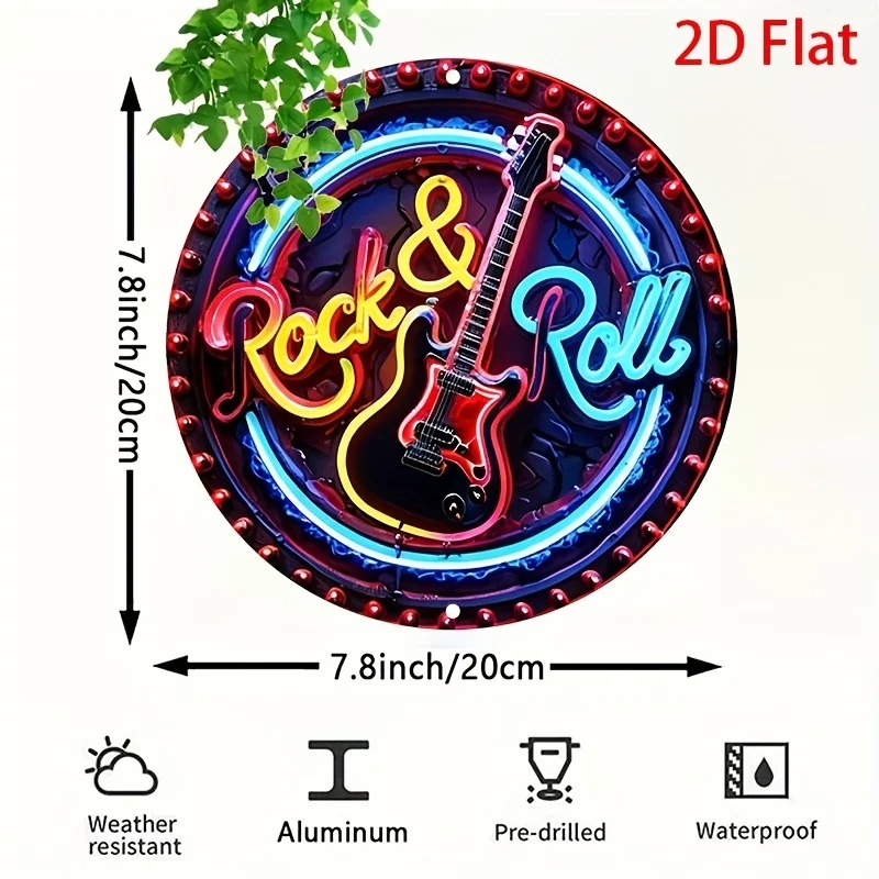 A Vintage Rock Neon Sign, 2Dfl - đánh giá và giá Home Decor Outside