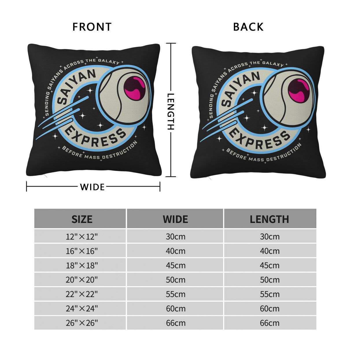 Saiyan Express Badge Pillowcas - đánh giá và giá Home Decor Express