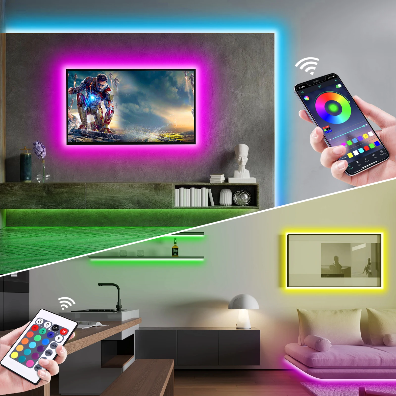 1-5m RGB LED Neon Strip Light  - đánh giá và giá Home Decor App