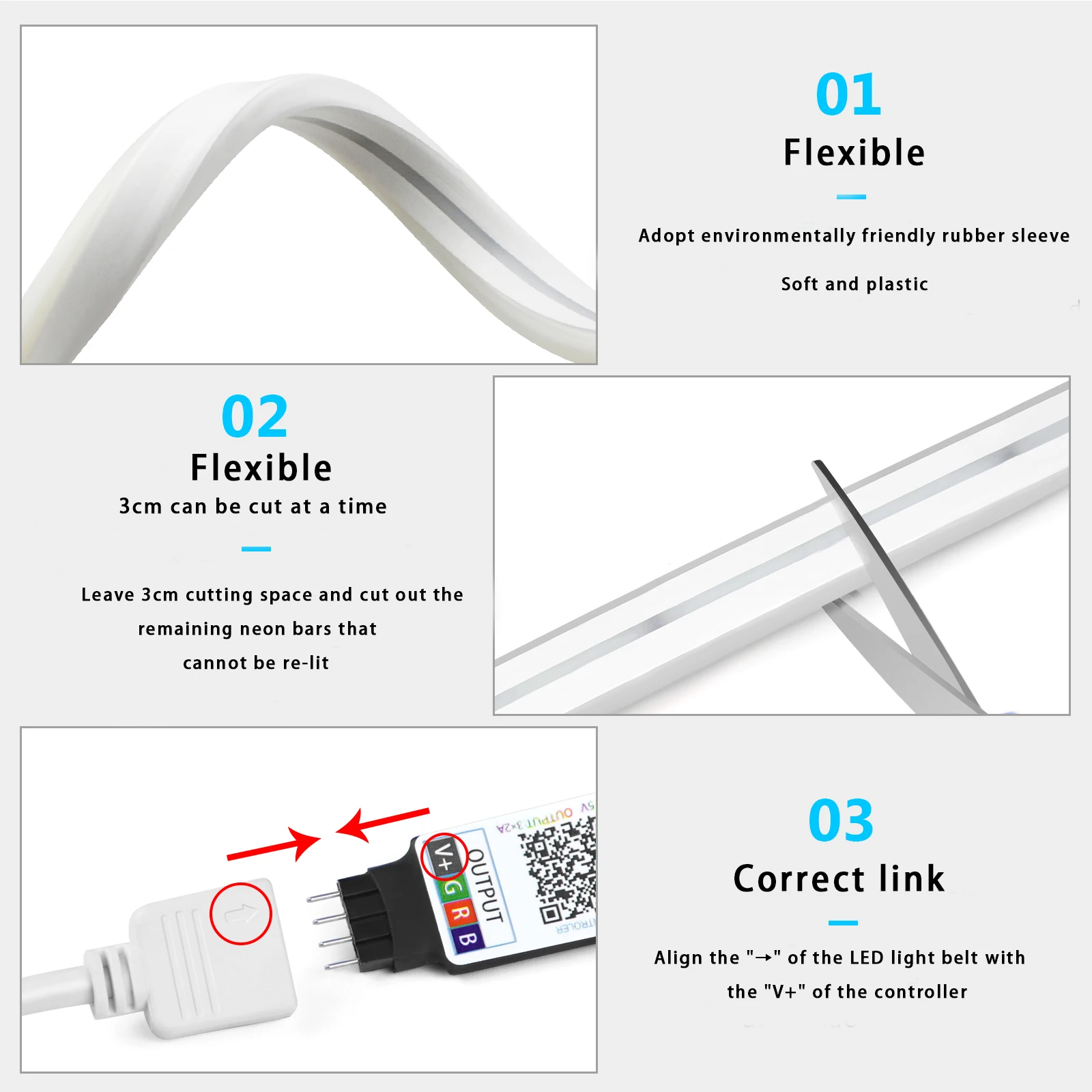 1-5m RGB LED Neon Strip Light  - đánh giá và giá Home Decor App